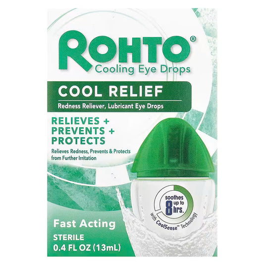 Rohto® Cooling Eye Drops Cool Relief Oogdruppels – Verkoelend Comfort & Roodheidsverlichting (13 ml)