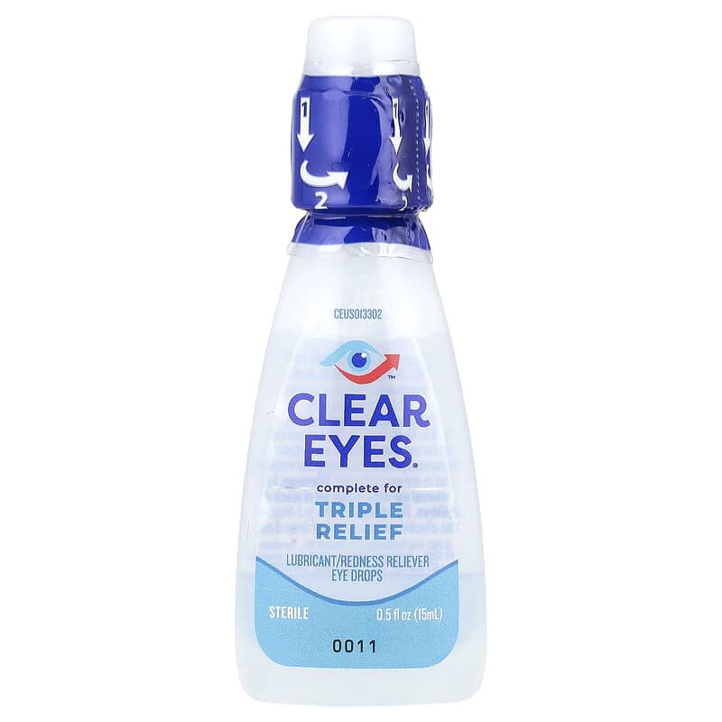Clear Eyes Triple Relief oogdruppels flesje 15 ml