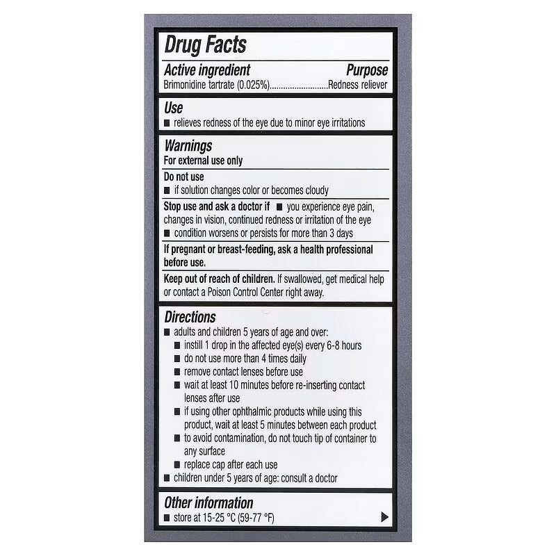 Lumify® Redness Reliever Oogdruppels – Snelle Roodheidsvermindering (7,5 ml)