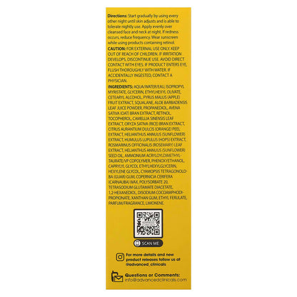 Advanced Clinicals® Retinol Anti-Rimpel Serum (52 ml)