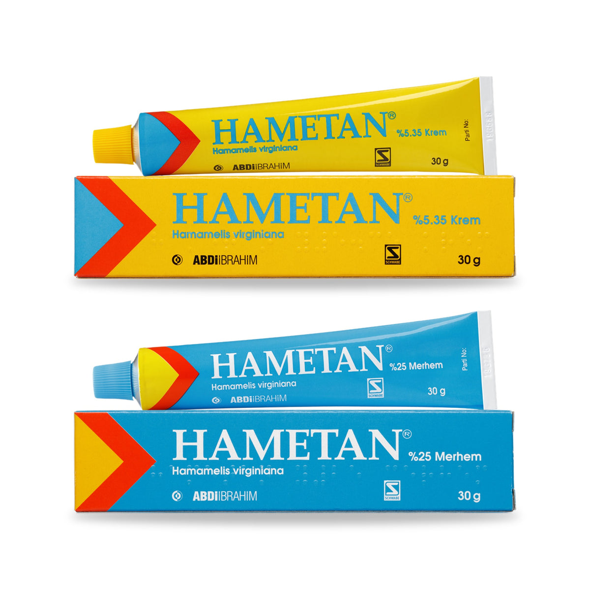 Hametan® Duopack Geel + Blauw – Huidcrème & Huidbalsem Hamamelis (2 x 30 g)