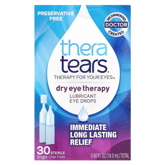 TheraTears® Dry Eye Therapy Oogdruppels – Hydraterende Therapie bij Droge Ogen (30 Steriele Dosissen)